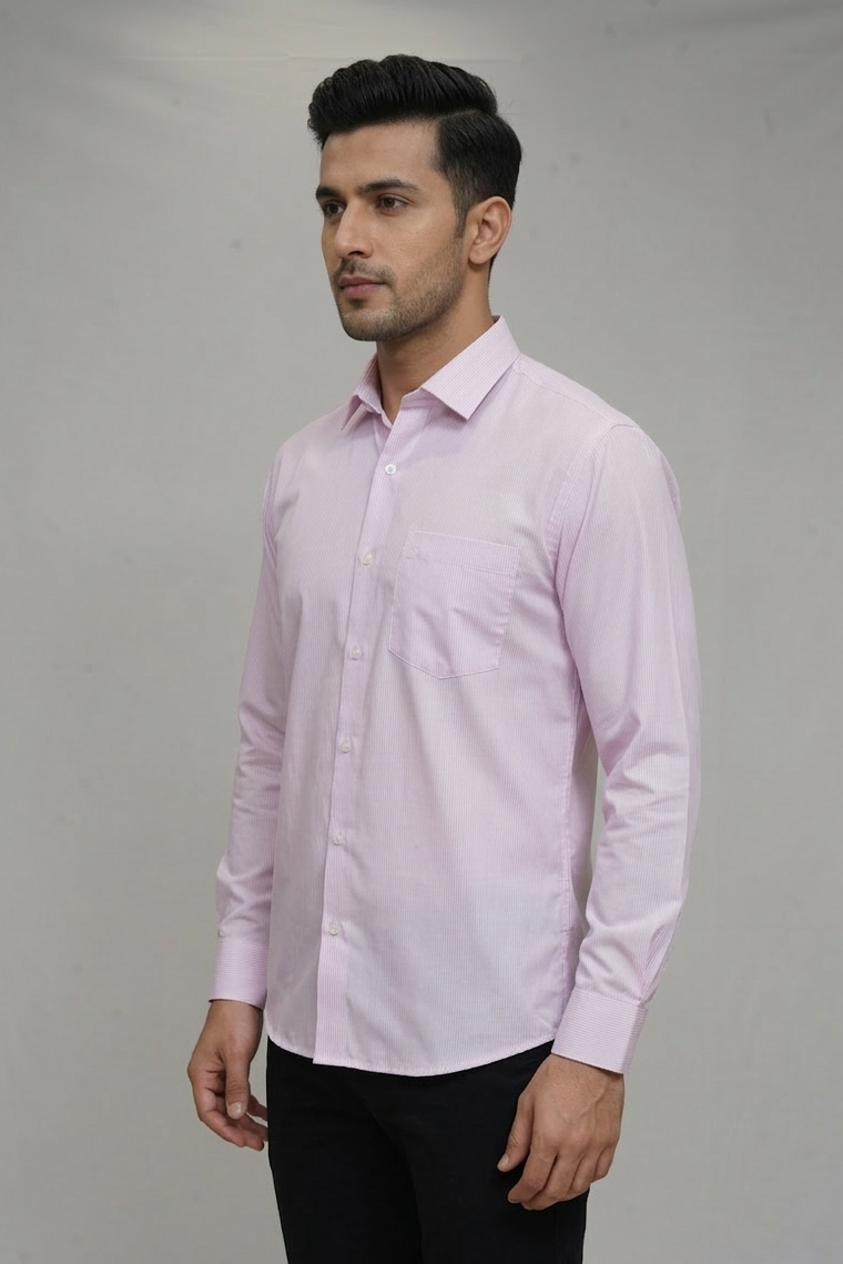 07 CF Solid Bubblegum Slim Fit Shirt