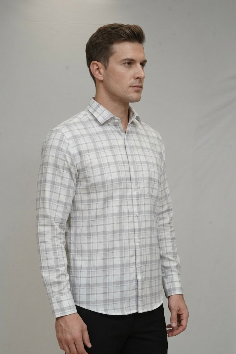 01 CF Checks Twill Slim Fit Shirt