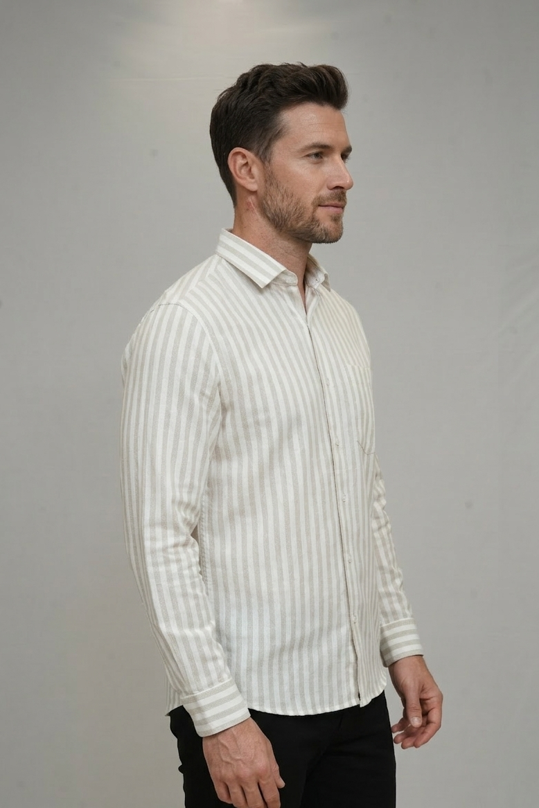 40 CF Dobby Stripe Phon Slim Fit Shirt