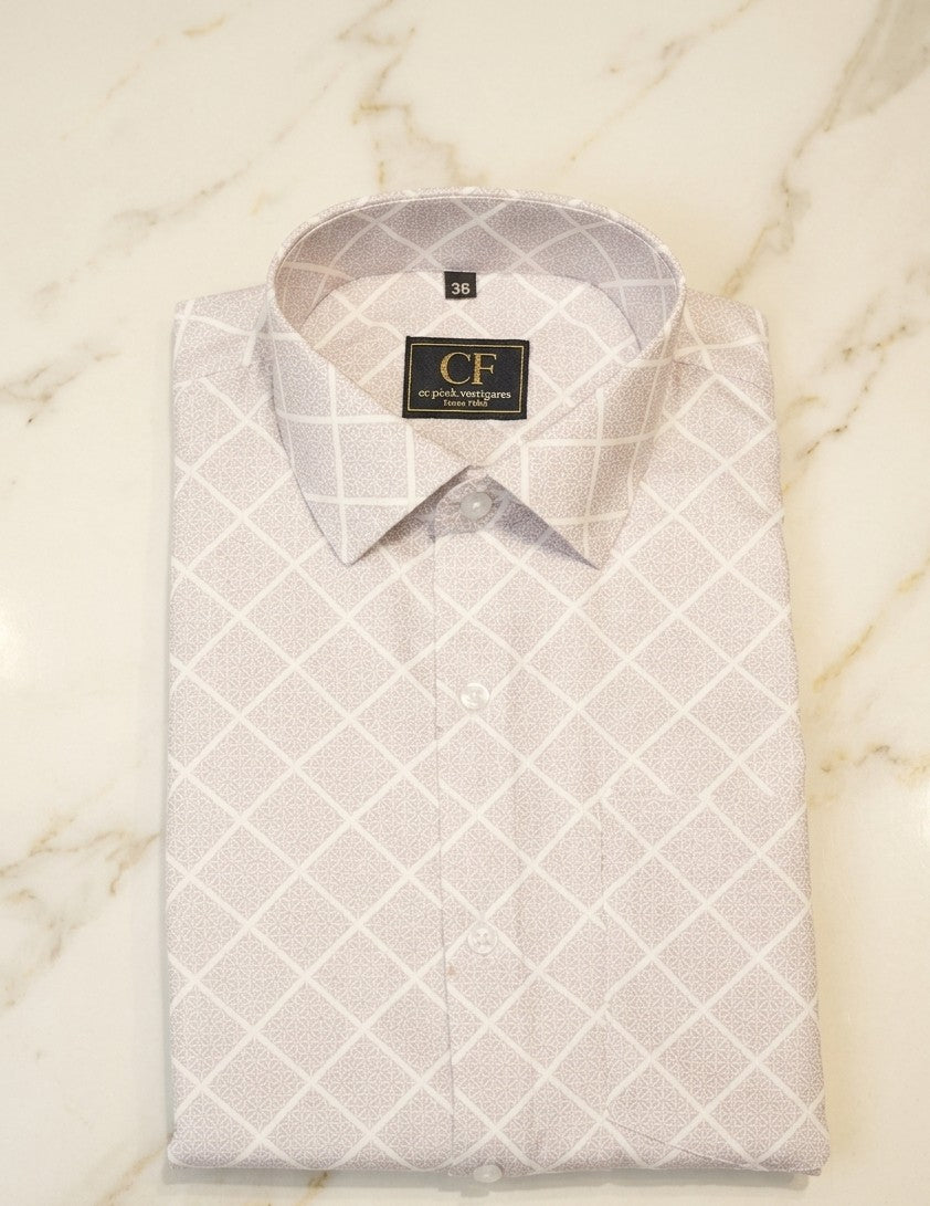 14 CF Onion Diamond Print Slim Fit Shirt