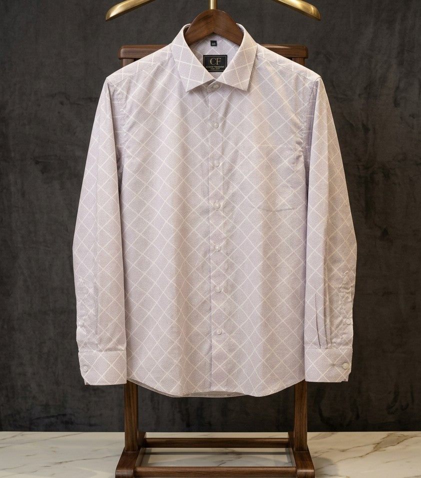 14 CF Onion Diamond Print Slim Fit Shirt