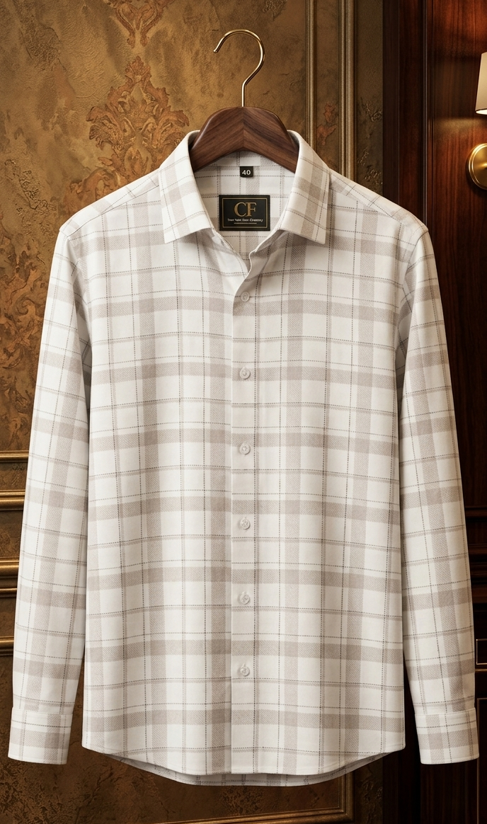 01 CF Checks Twill Slim Fit Shirt