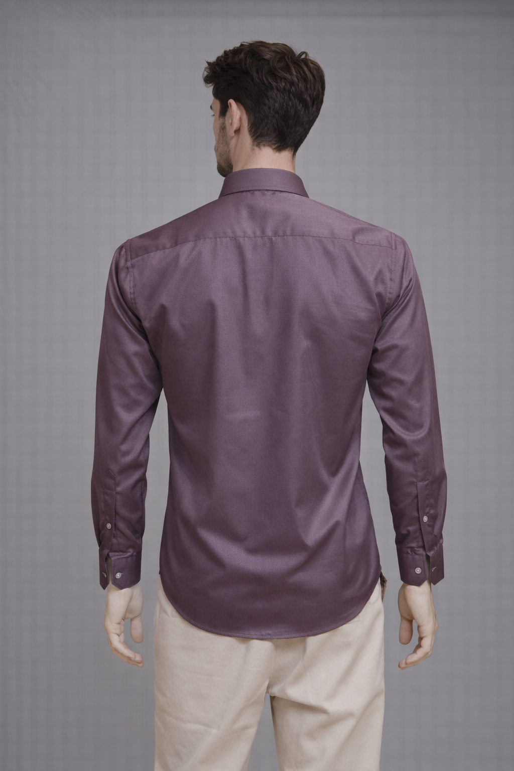 30 CF Solid Twill Dark Onion Slim Fit Shirt