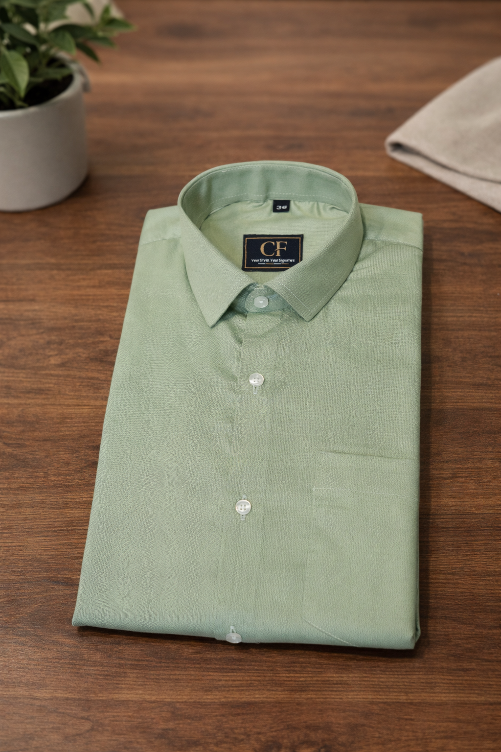 26 CF Solid Pista Slim Fit Shirt