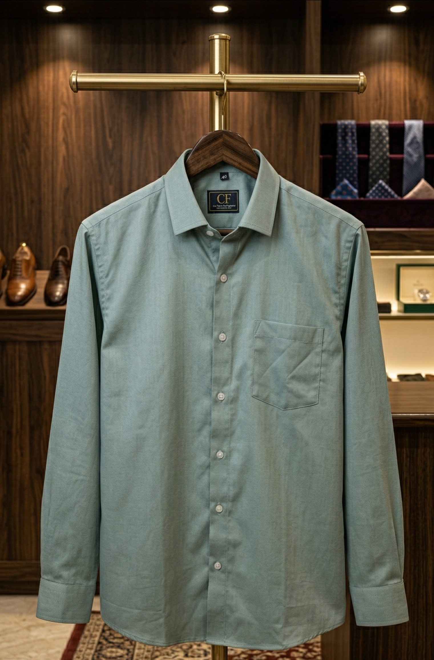 33 CF Solid Pista Chino Slim Fit Shirt