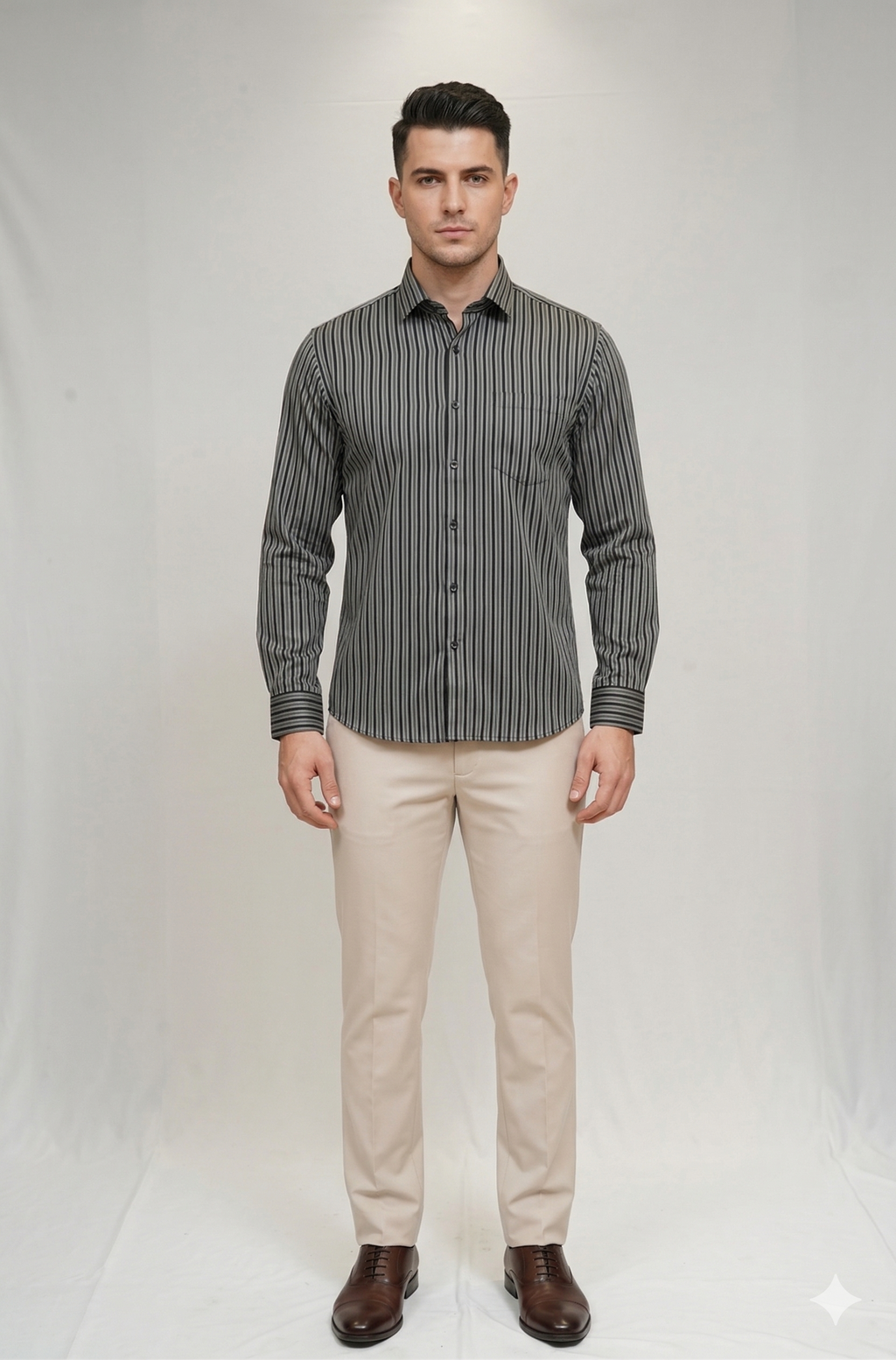 42 CF Jecord Stripe Slim Fit Shirt