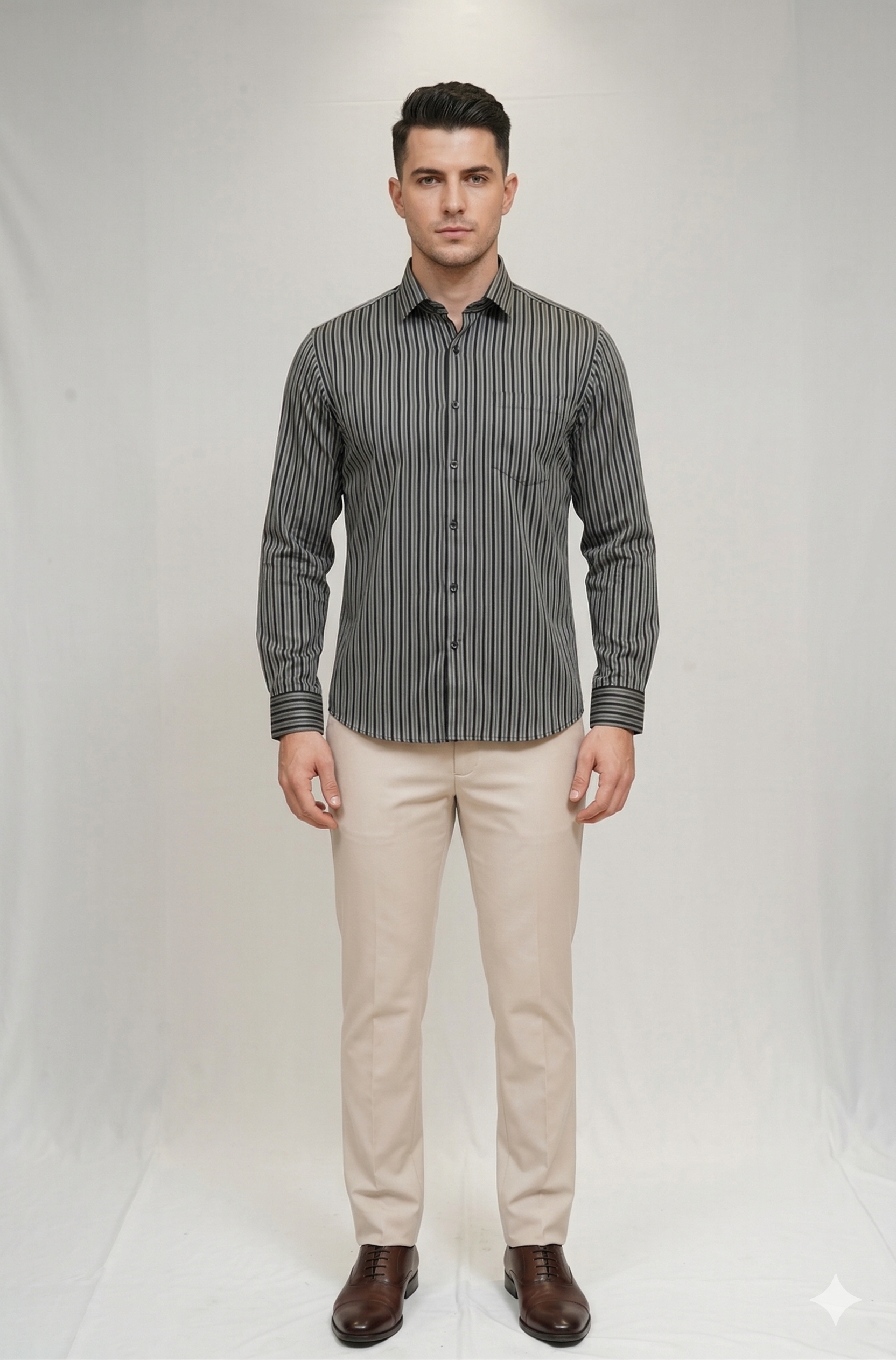 42 CF Jecord Stripe Slim Fit Shirt