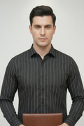 11 CF Black Stripe Slim Fit Shirt