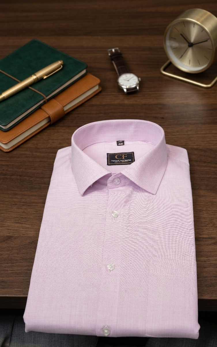07 CF Solid Bubblegum Slim Fit Shirt