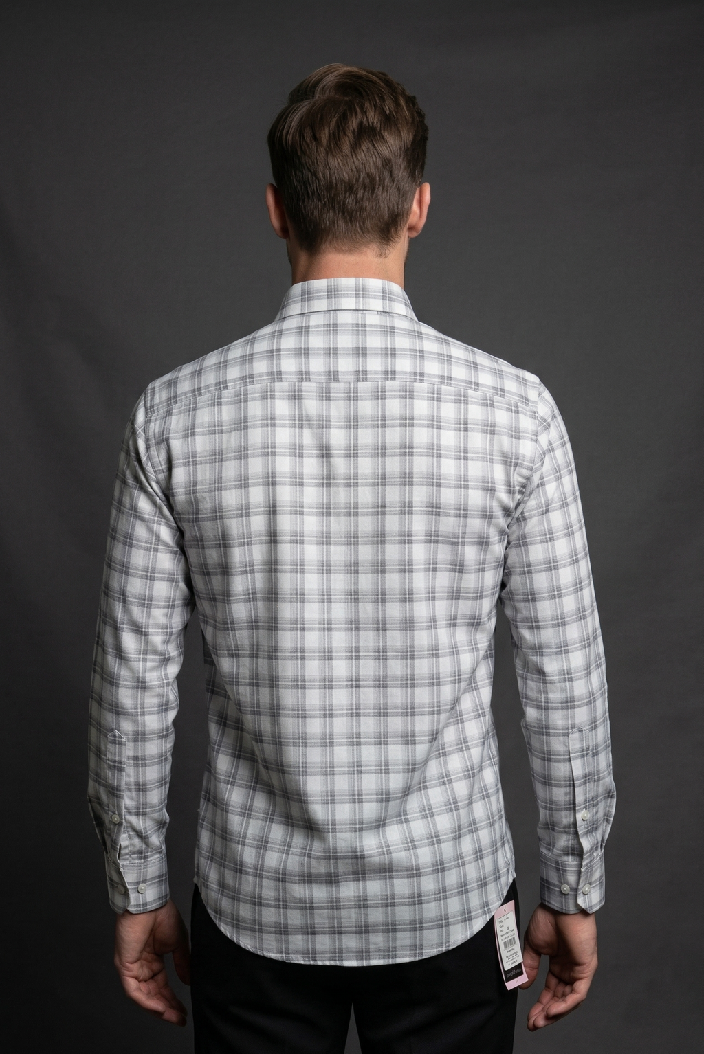 13 CF Dobby Checks Green Slim Fit Shirt