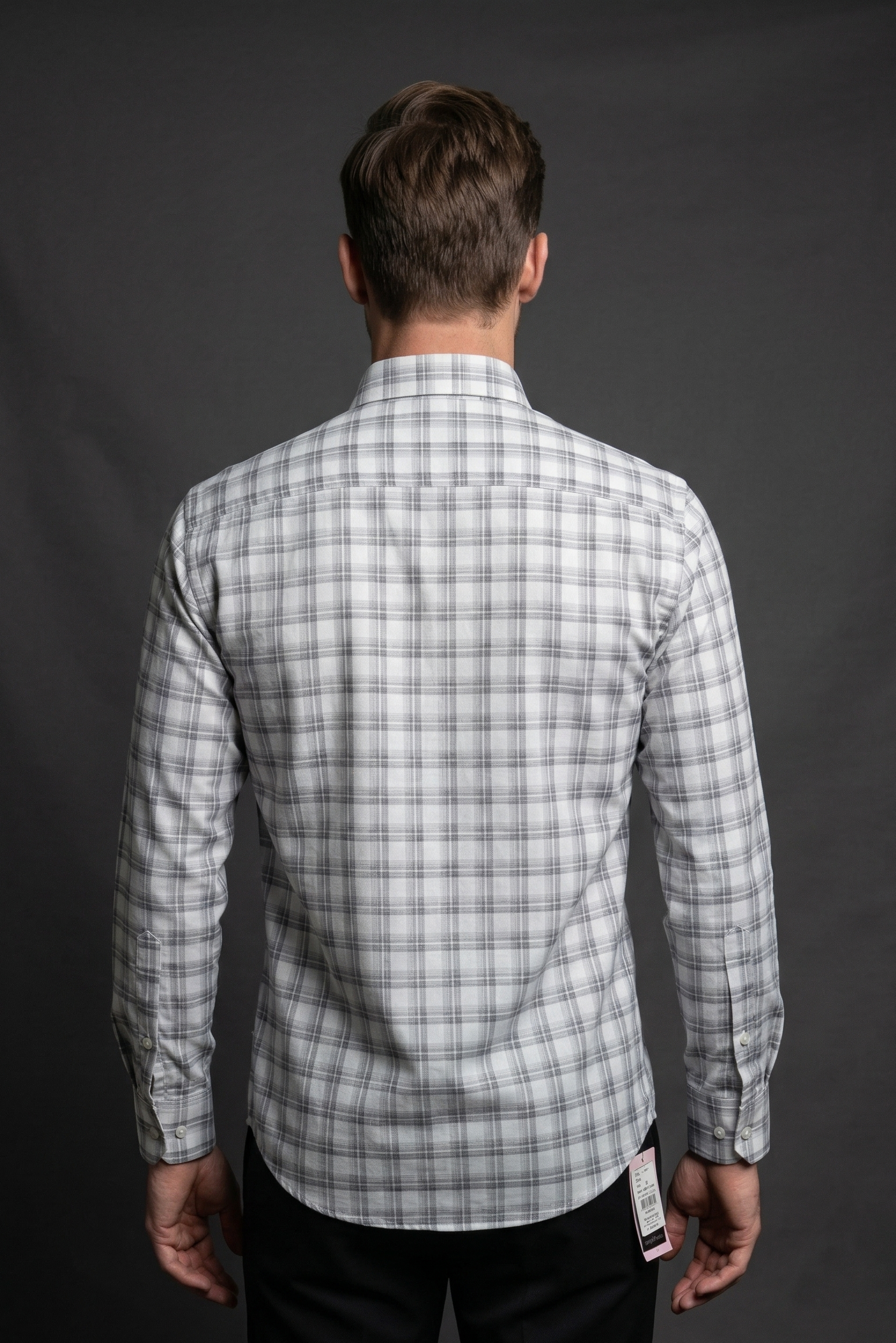 13 CF Dobby Checks Green Slim Fit Shirt
