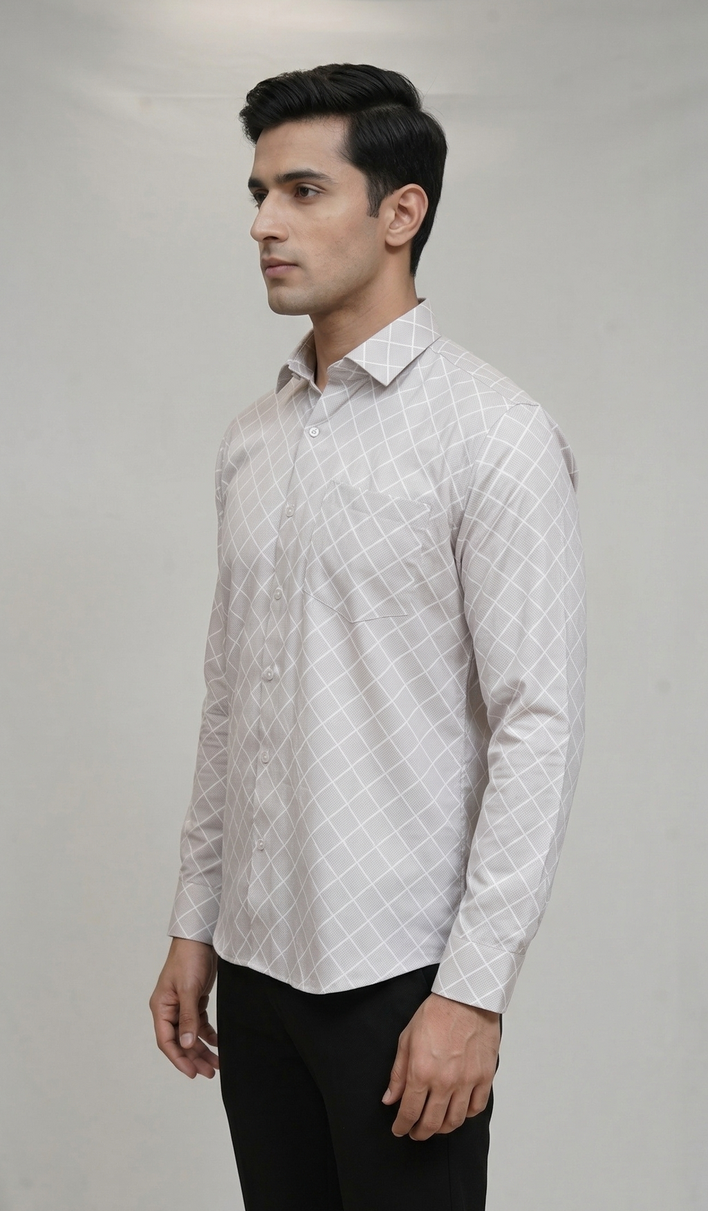 14 CF Onion Diamond Print Slim Fit Shirt