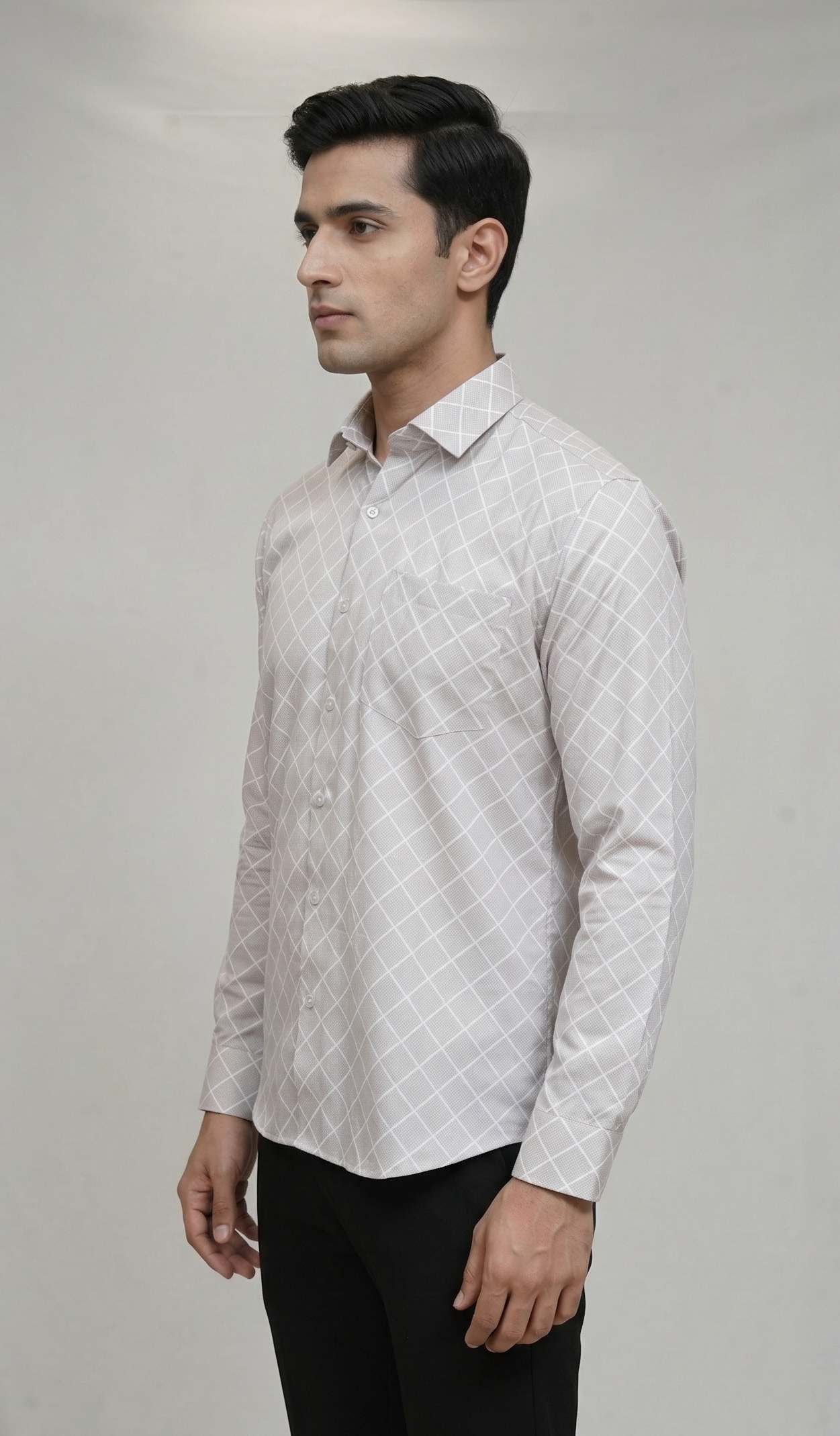 14 CF Onion Diamond Print Slim Fit Shirt