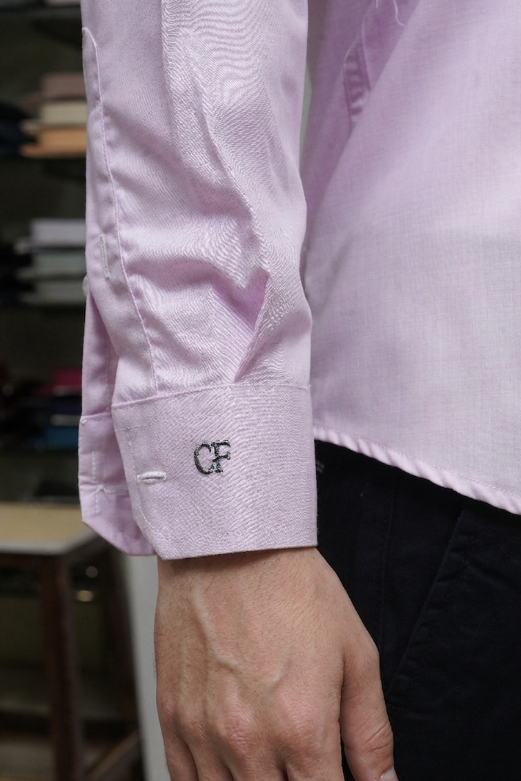 07 CF Solid Bubblegum Slim Fit Shirt