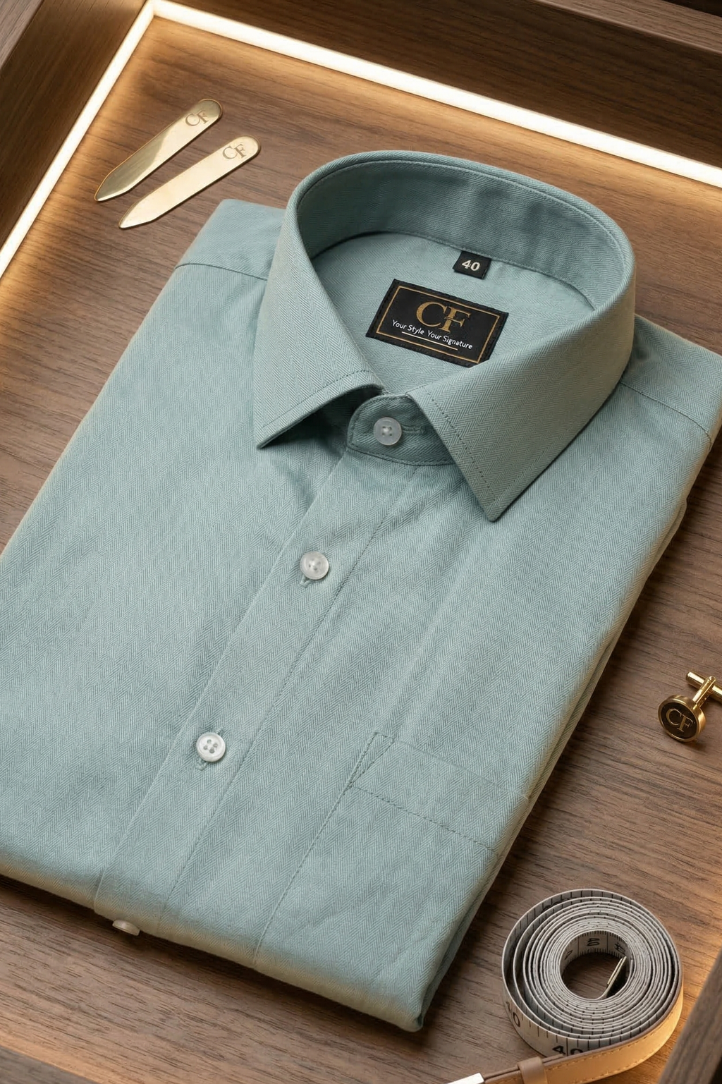 33 CF Solid Pista Chino Slim Fit Shirt