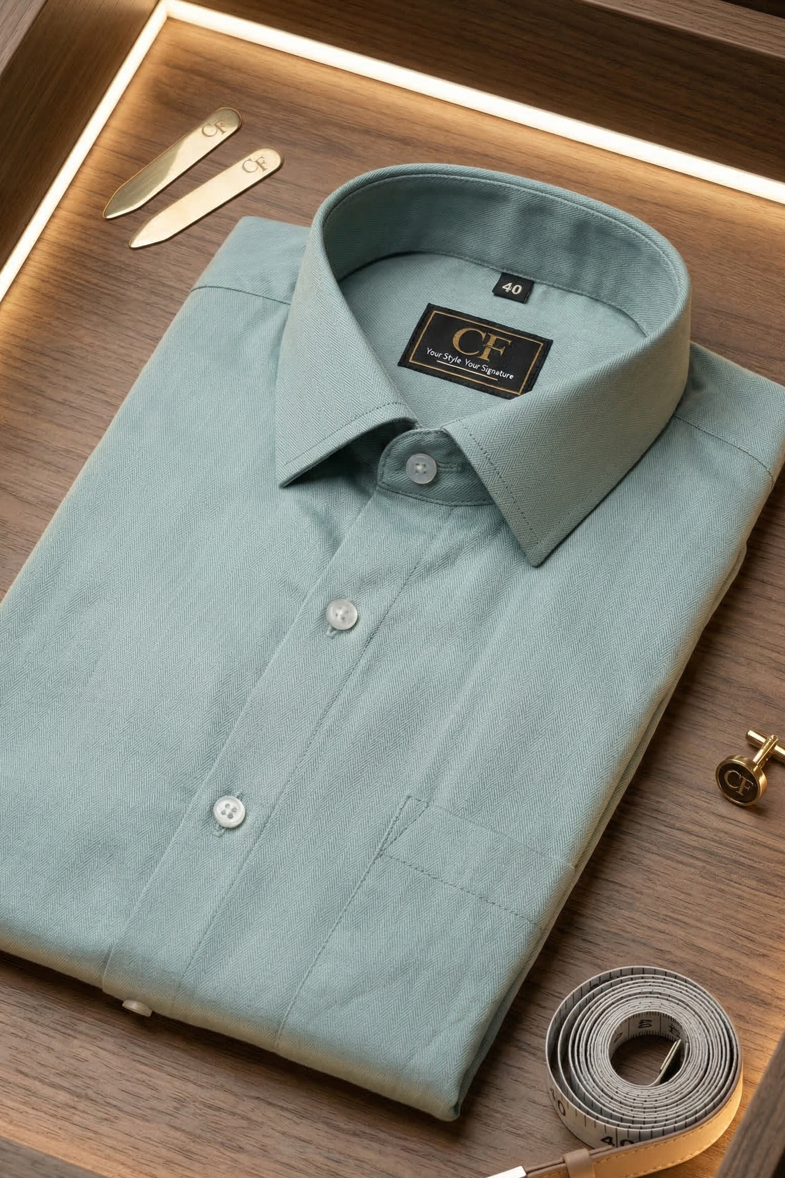 33 CF Solid Pista Chino Slim Fit Shirt