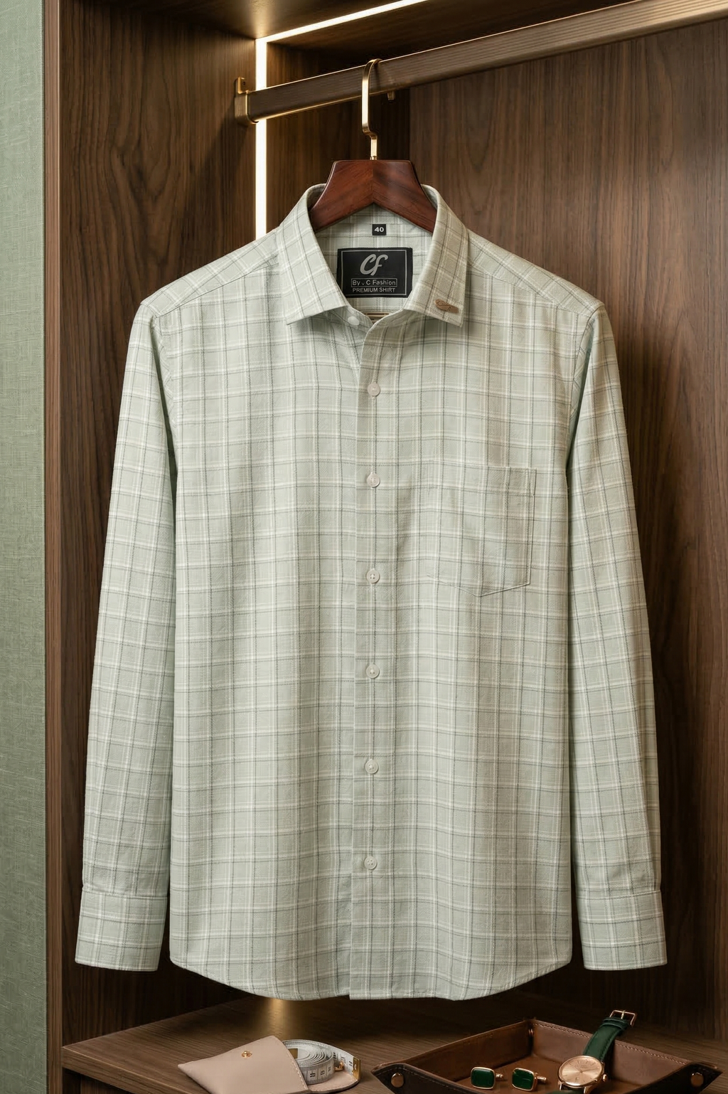 28 CF Dobby Checks Pista Slim Fit Shirt